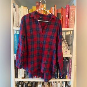 Madewell plaid button down shirt